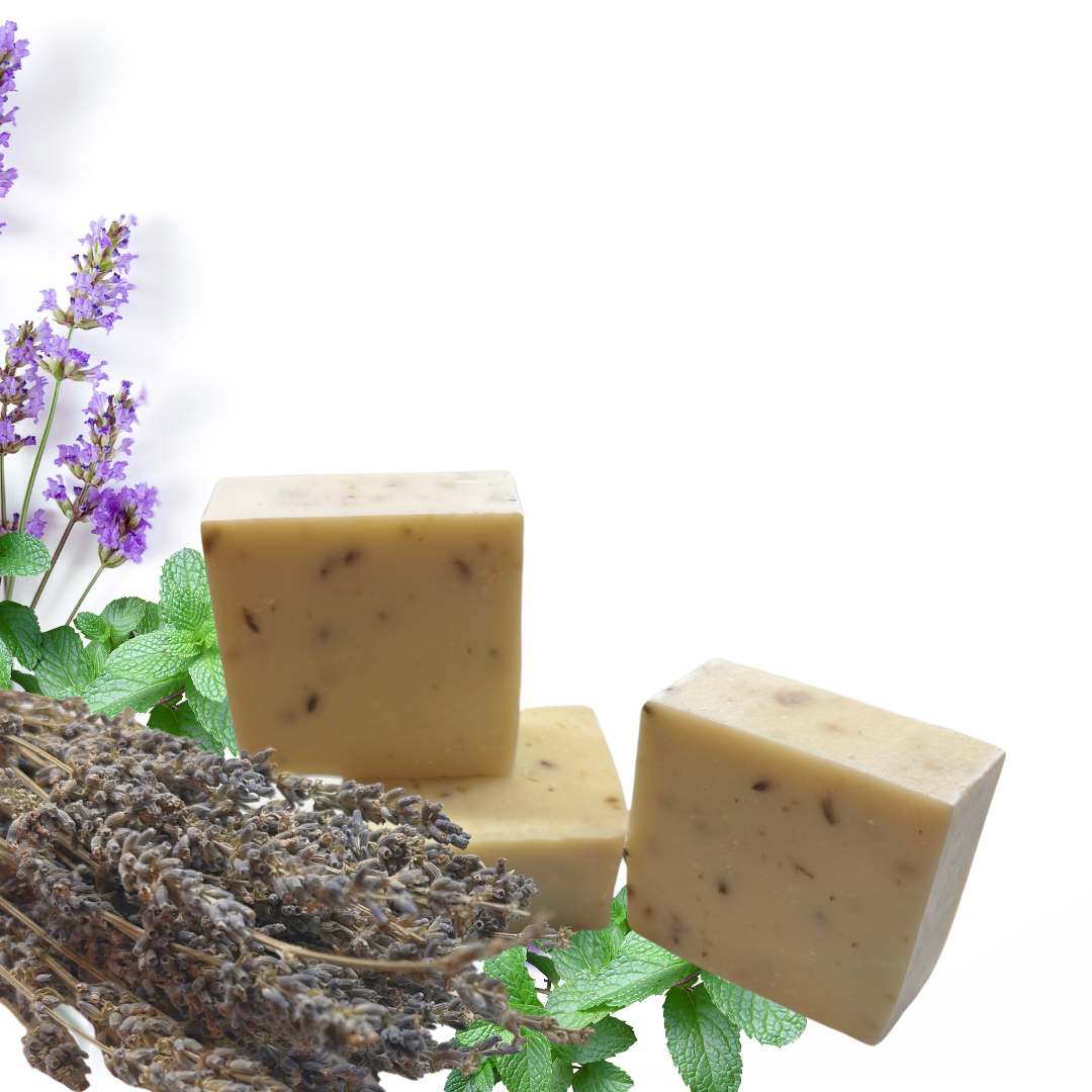 <img src="lavender mint-soap.jpg" alt="Handmade lavender mint soap bar">)