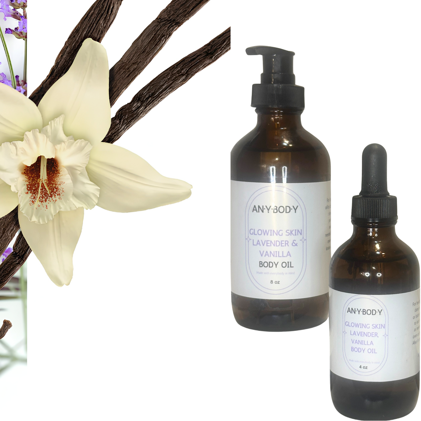 Glowing Skin Lavender & Vanilla Body Oil