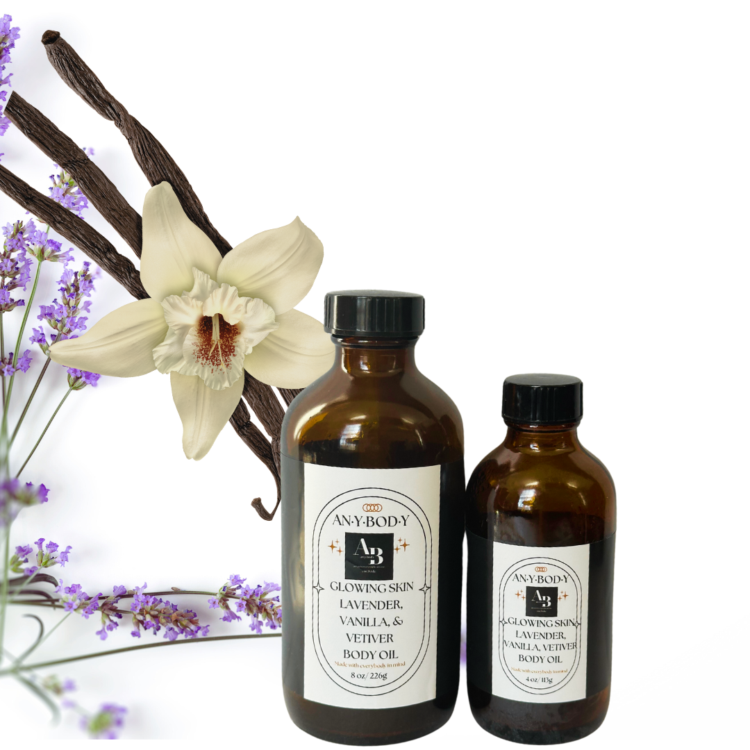 Glowing Skin Lavender, Vanilla, & Vetiver Body Oil