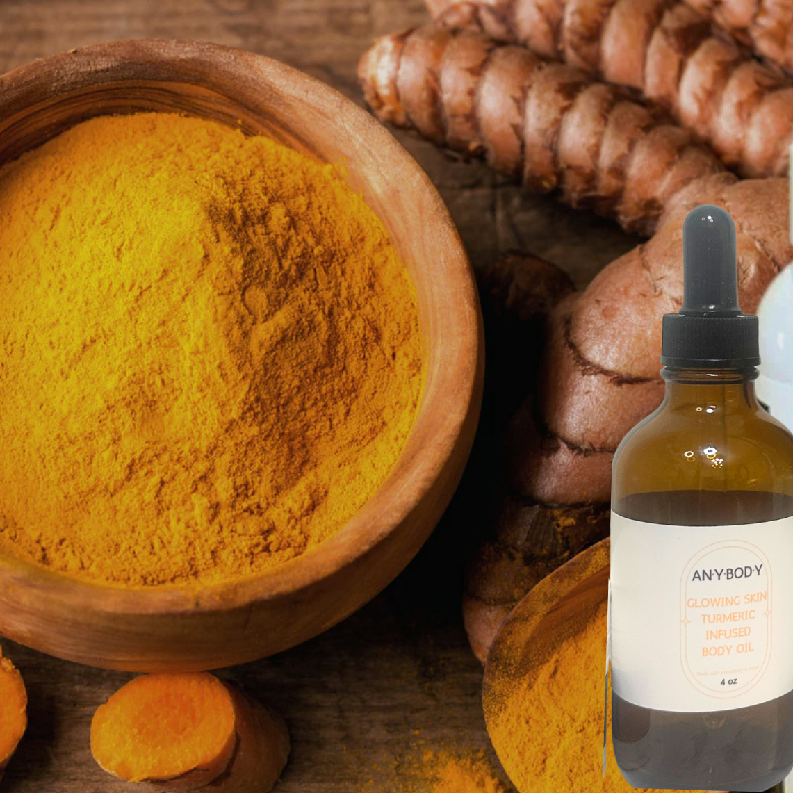 Glowing Skin Turmeric Infused Body Oil