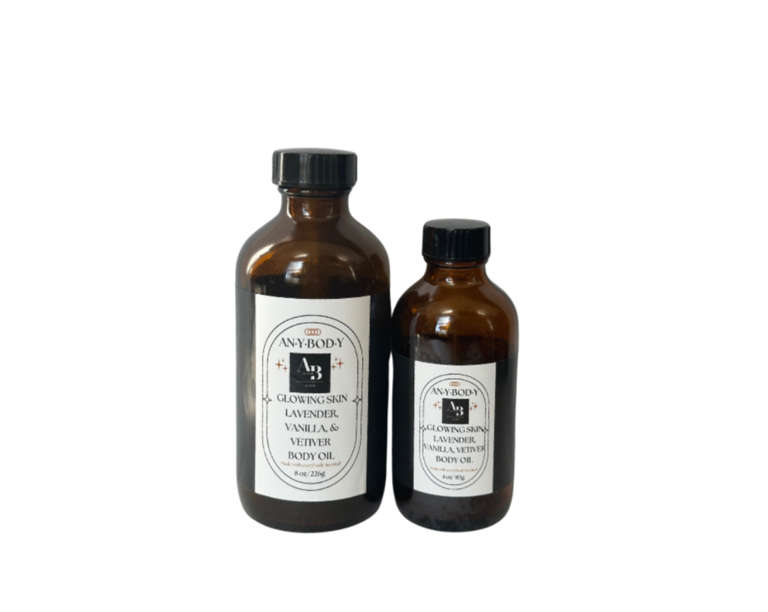 Glowing Skin Lavender, Vanilla, & Vetiver Body OilGlowing Skin Lavender, Vanilla, & Vetiver Body Oil