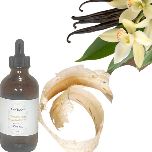 Glowing Skin Cedarwood & Vanilla Skin Body Oil