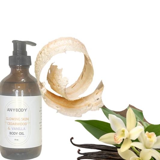 Glowing Skin Cedarwood & Vanilla Skin Body Oil